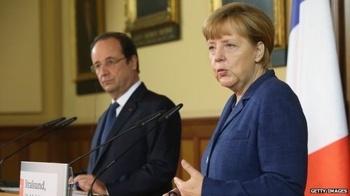 France, Germany issue joint statement prior to referendum in eastern Ukraine - ảnh 1